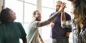 paramount recovery centers friends laughing